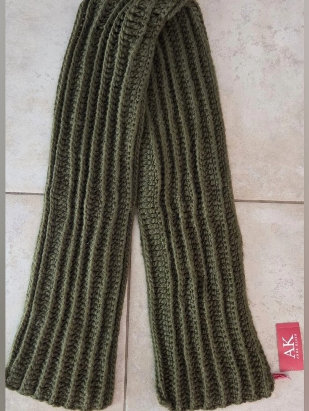 Anne Klein NEW Winter Warm SCARF New W/ Tags Knit Yarn 66" Merino Wool/Acrylic
